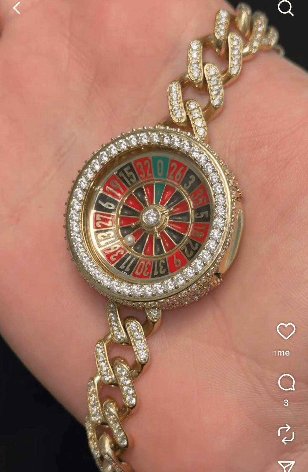 14 Ayar Altın Rulet Çarkı Bilezik - 210 Taşlı İddialı Casino Bilekliği - Winner's Jewelry