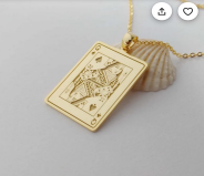 14K Gold Vintage Striped Letter 'A' Pendant - Gothic Style Pendant