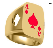 Maça Ası Signet Yüzük 14 Ayar Erkek Yüzüğü - Özel Tasarım Yüzük - Winner's Jewelry